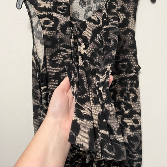 Jason Maxwell leopard Sleeveless Blouse MEDIUM - Picture 2 of 5